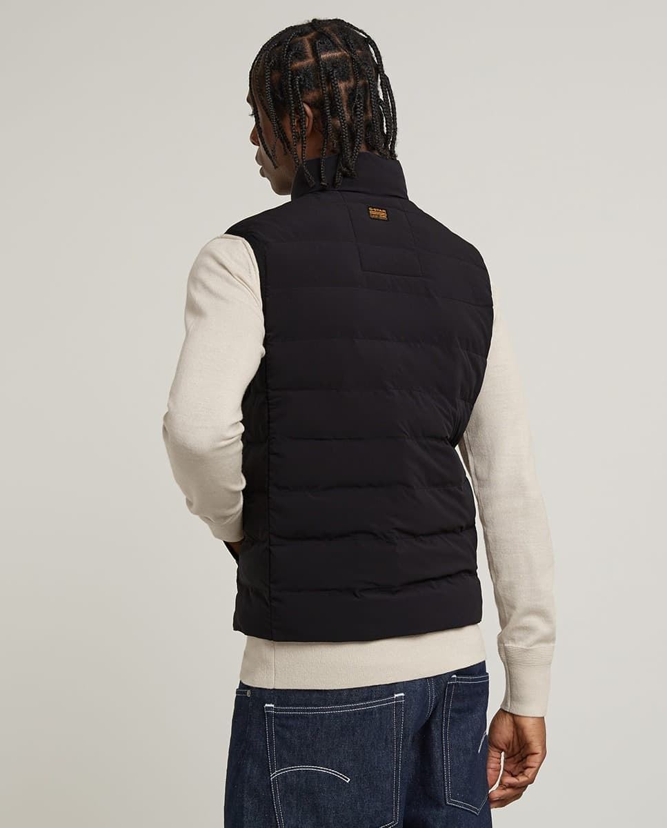 Chaleco G-Star Black Foundation Liner Vest D24277 D518 6484 - Imagen 2