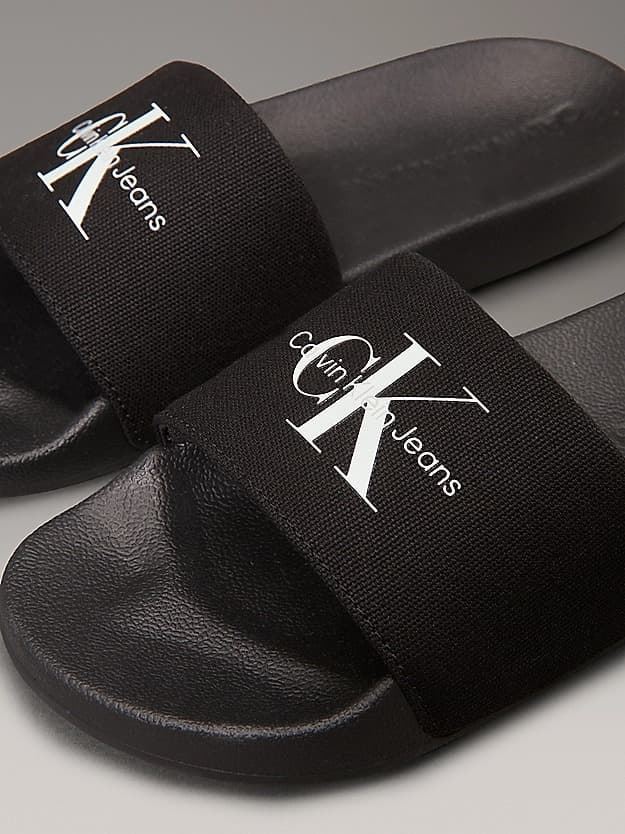 Chanclas Calvin Klein Jeans YW0YW01835 OGM black/bright white - Imagen 5