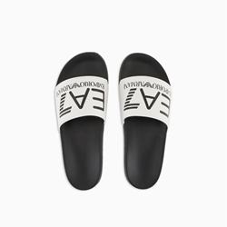 Chanclas EA7 Emporio Armani 7X000108 AF15118 MZ096 White/Black/Black - Imagen 2
