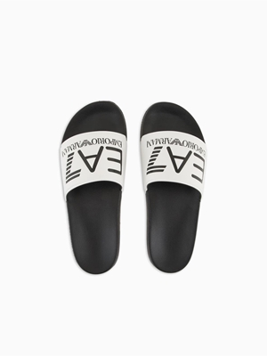 Chanclas EA7 Emporio Armani 7X000108 AF15118 MZ096 White/Black/Black - Imagen 2