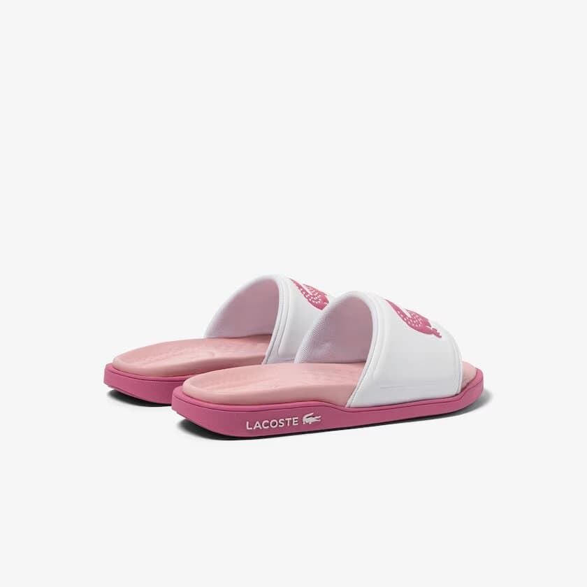 Chanclas LACOSTE 45CFA0001 B53 croco dualiste wht/pnk - Imagen 3