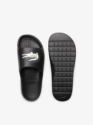 Chanclas LACOSTE Croco 2.0 45CMA0005 454 blk/ off wht - Imagen 1