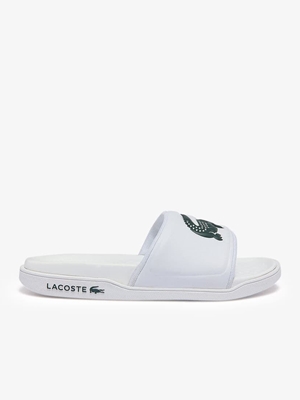 Chanclas Lacoste Croco Dualiste 43CFA0040 1R5 wht/ dk grn - Imagen 1