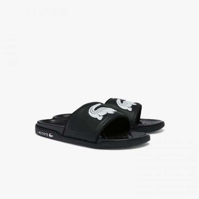 Chanclas Lacoste CROCO DUALISTE 43CMA0020 312 blk/wht - Imagen 1