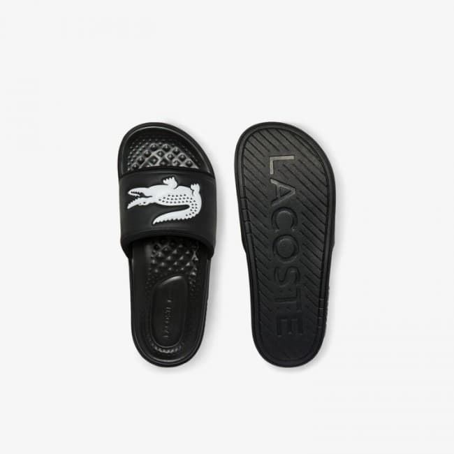 Chanclas Lacoste CROCO DUALISTE 43CMA0020 312 blk/wht - Imagen 2