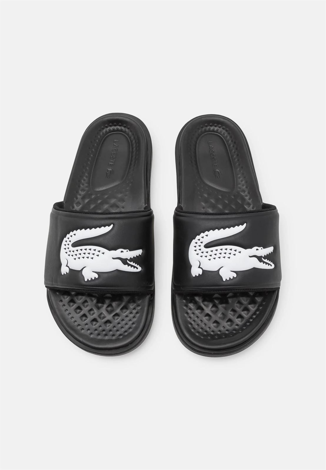 Chanclas Lacoste Serve Slide 43CMA0110 312 blk wht Hombre