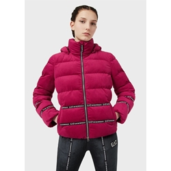 Chaqueta acolchada Emporio Armani EA7 Athletic Velour 6KTB08 TN4LZ 1318 boysenberry - Imagen 1
