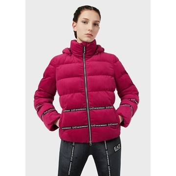 Chaqueta acolchada Emporio Armani EA7 Athletic Velour 6KTB08 TN4LZ 1318 boysenberry - Imagen 1