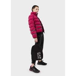 Chaqueta acolchada Emporio Armani EA7 Athletic Velour 6KTB08 TN4LZ 1318 boysenberry - Imagen 2