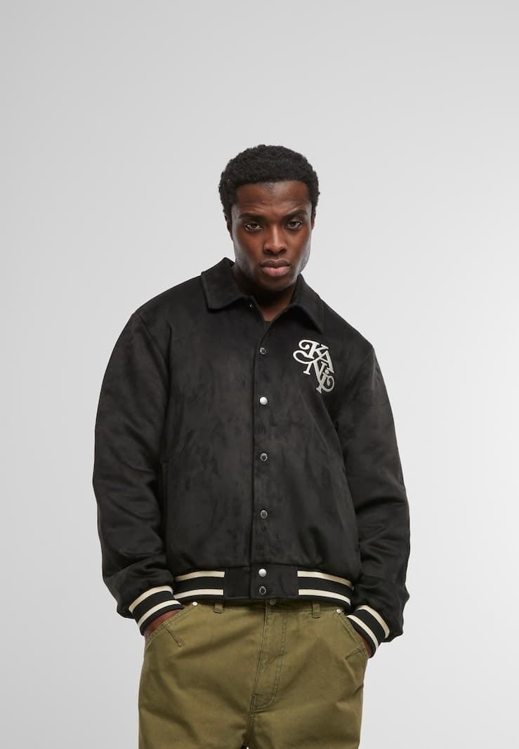 Chaqueta Karl Kani Legacy Faux Suede Bowling KA9491 KM254-037-1 - Imagen 4