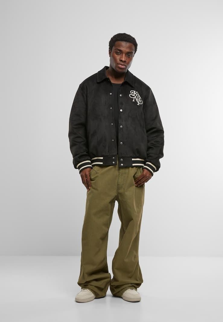 Chaqueta Karl Kani Legacy Faux Suede Bowling KA9491 KM254-037-1 - Imagen 6