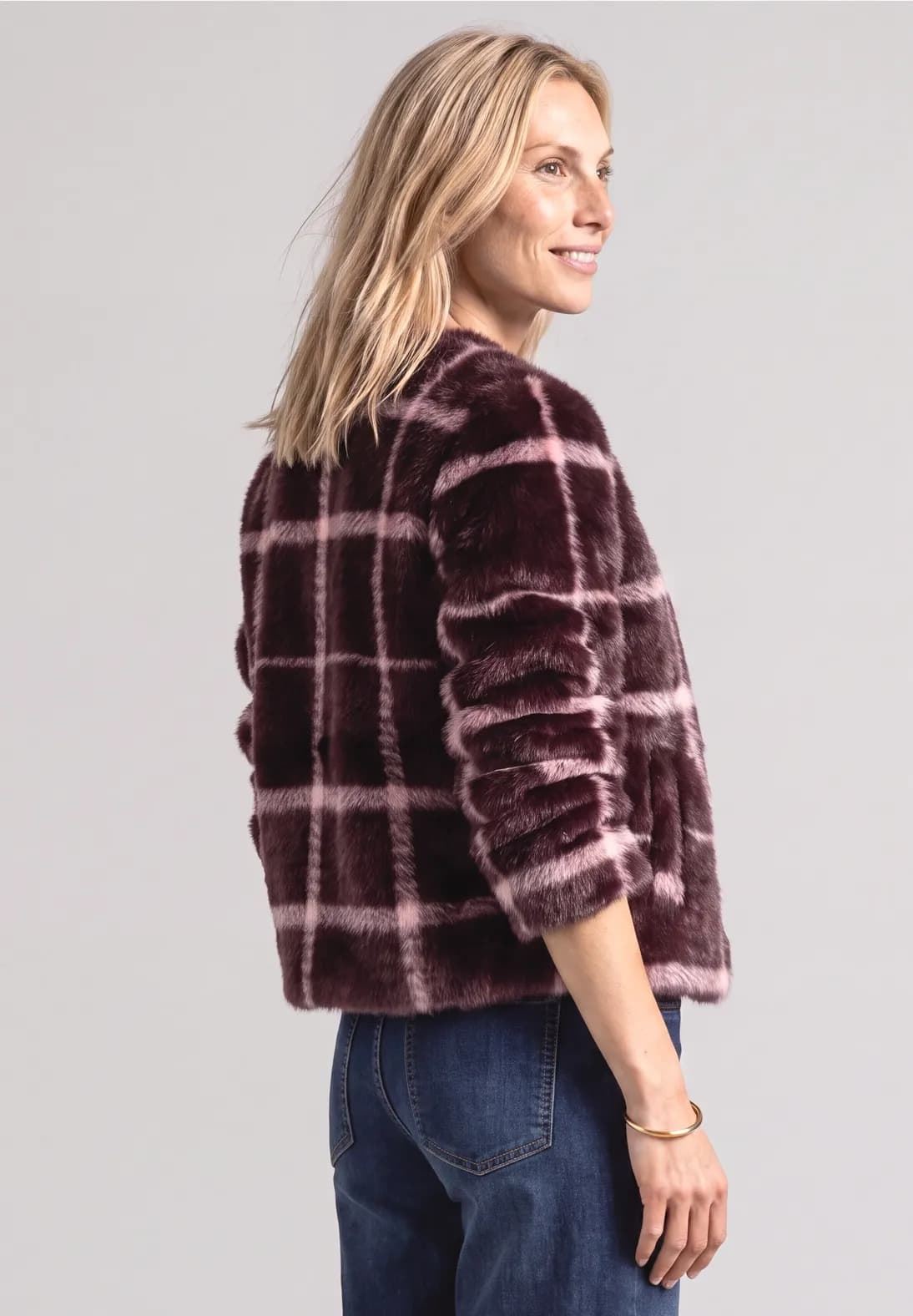 Chaqueta Street One Fake Fur Roustic Rouge 213107 37820 - Imagen 3