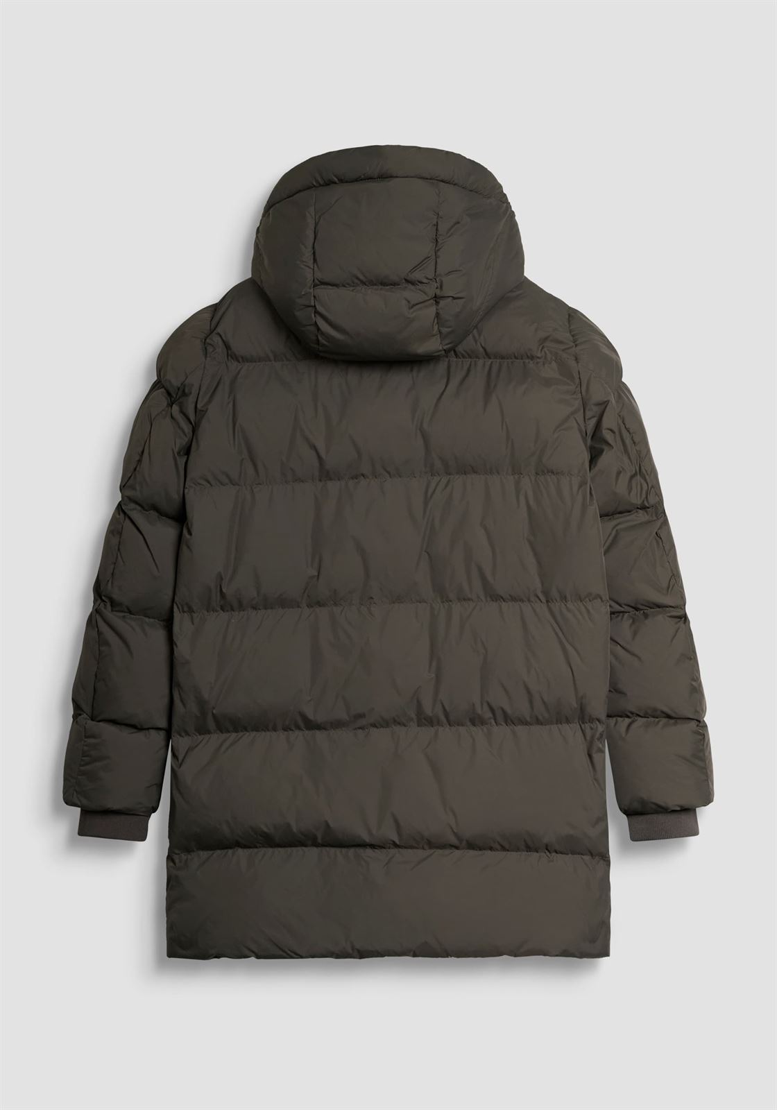 Chaquetón Antony Morato Regular Fit in Calenderino Verde Militar Oscuro MMCO00945 FA600271 4089 - Imagen 2