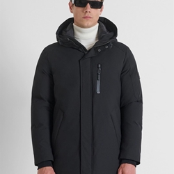 Chaquetón Antony Morato Regular Fit in Water Proofe Negro MMCO00958 FA600277 9000 - Imagen 1