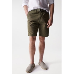Chino short SALSA 21005526 520 verde - Imagen 1