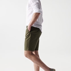 Chino short SALSA 21005526 520 verde - Imagen 2