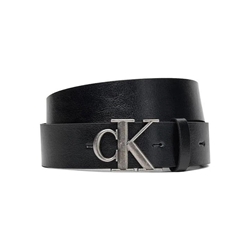 Cinturon CALVIN KLEIN LV04D7016G V8L CK Buckle Tumbled Black/Antique Silver - Imagen 1