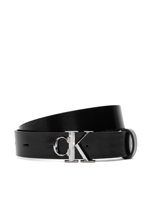 Cinturon CALVIN KLEIN LV04F7080G YIP Facet CK Buckle Shin Black/Shiny Nickel - Imagen 1