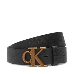Cinturón Calvin Klein Monogram Buckle Black/Antique Brass LV04G7025G WC5 - Imagen 1