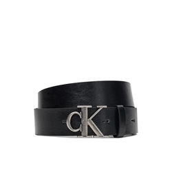 Cinturón Calvin Klein Monogram Buckle Black/Antique Silver LV04D7016G V8L - Imagen 1