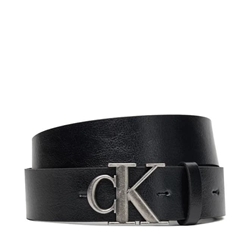 Cinturón Calvin Klein Monogram Buckle Black/Antique Silver LV04D7016G V8L - Imagen 1