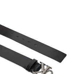 Cinturón Calvin Klein Monogram Buckle Black/Antique Silver LV04D7016G V8L - Imagen 2