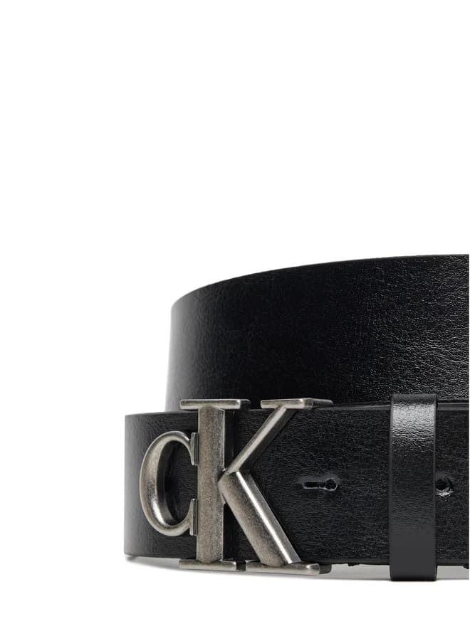 Cinturón Calvin Klein Monogram Buckle Black/Antique Silver LV04D7016G V8L - Imagen 3