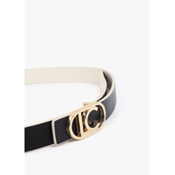 Cinturon LOLA CASADEMUNT LS2606001 20N crudo negro - Imagen 2