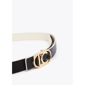 Cinturon LOLA CASADEMUNT LS2606001 20N crudo negro - Imagen 2