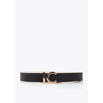 Cinturon LOLA CASADEMUNT LS2606016 20N crudo negro - Imagen 1