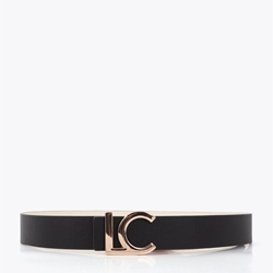 Cinturon LOLA CASADEMUNT LS2606016 20N crudo negro - Imagen 2