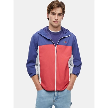Cortavientos TOMMY JEANS  DM0DM23223 XK5 Anthem red Multi - Imagen 1