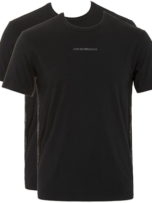 Estuche 2 Camisetas Emporio Armani Black/Black EM000391 AF16115 MC005 - Imagen 1