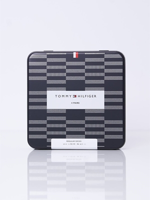 Estuche 4 Pares Calcetines Tommy Hilfiger Tin Giftbox 701229780 002 804/805 - Imagen 2