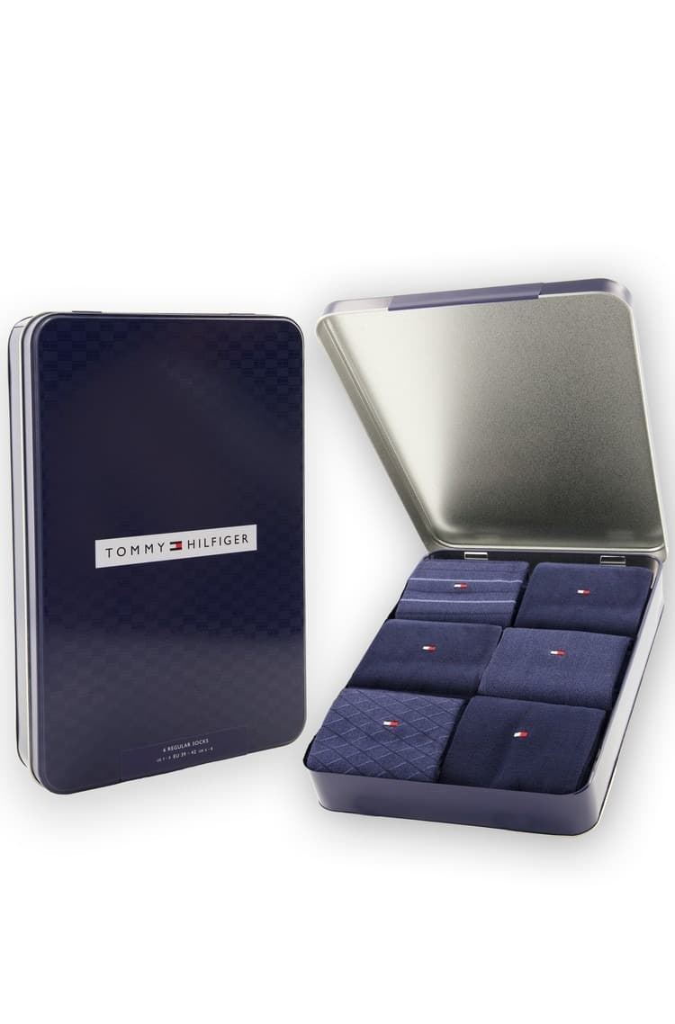Estuche 6 Pares de Calcetines Tommy Hilfiger Navy 701235373 001804/805 - Imagen 1