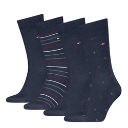 Estuche Pack 4 Pares Calcetines Tommy Hilfiger Navy 701235375 001804/805 - Imagen 2