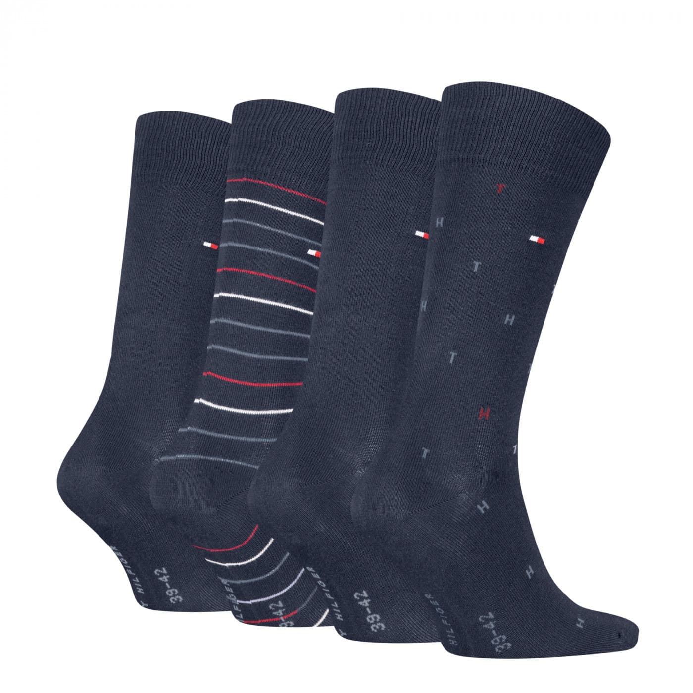 Estuche Pack 4 Pares Calcetines Tommy Hilfiger Navy 701235375 001804/805 - Imagen 3
