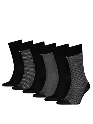 Estuche Pack 6 Pares de Calcetines Tommy Hilfiger 701235373 002804/805 - Imagen 2