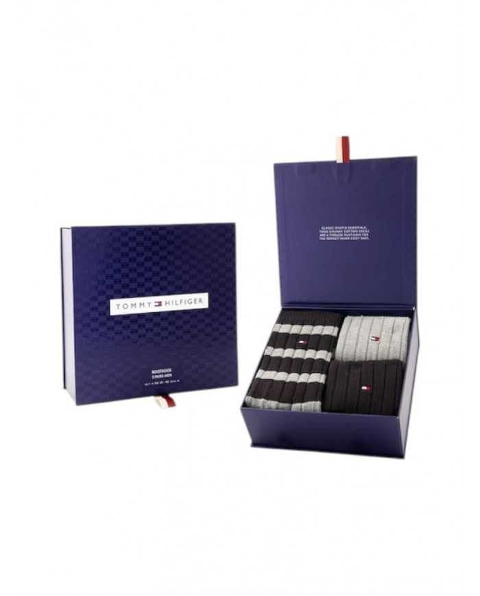 Estuche Regalo Pack 3 Pares Calcetines Tommy Hilfiger 701235377 002804/805 - Imagen 1