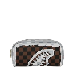 Estuche Sprayground Cream Brown Tear Check Pouch 910B8297NSZ - Imagen 1