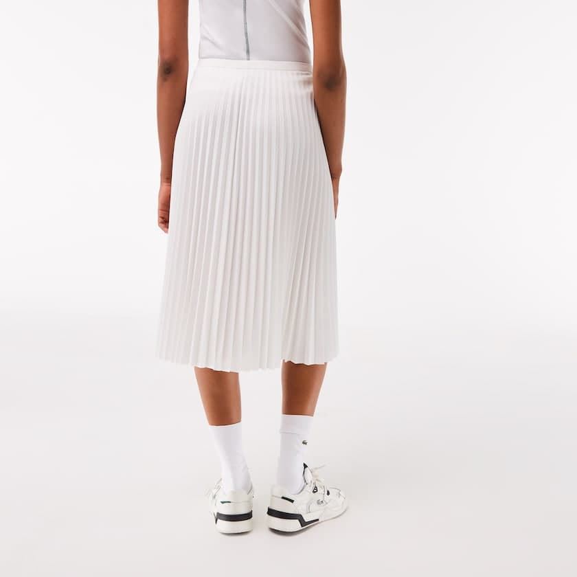 Falda LACOSTE JF8050 00 70V blanco - Imagen 4
