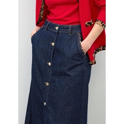 Falda LOLA CASADEMUNT LS2608006 OD2 tejano oscuro - Imagen 1