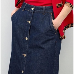 Falda LOLA CASADEMUNT LS2608006 OD2 tejano oscuro - Imagen 1