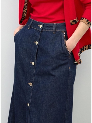 Falda LOLA CASADEMUNT LS2608006 OD2 tejano oscuro - Imagen 1