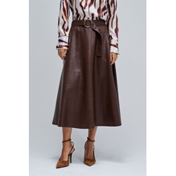 Falda SALSA 21010242 930 DARK BROWN - Imagen 1