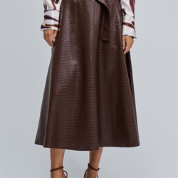 Falda SALSA 21010242 930 DARK BROWN - Imagen 1