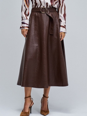 Falda SALSA 21010242 930 DARK BROWN - Imagen 1