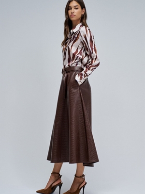 Falda SALSA 21010242 930 DARK BROWN - Imagen 2