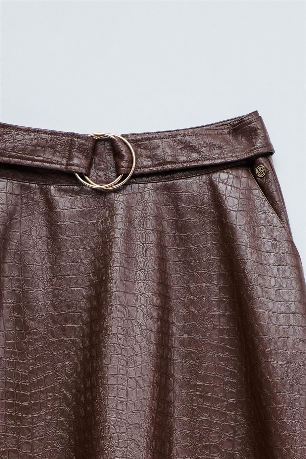Falda SALSA 21010242 930 DARK BROWN - Imagen 6