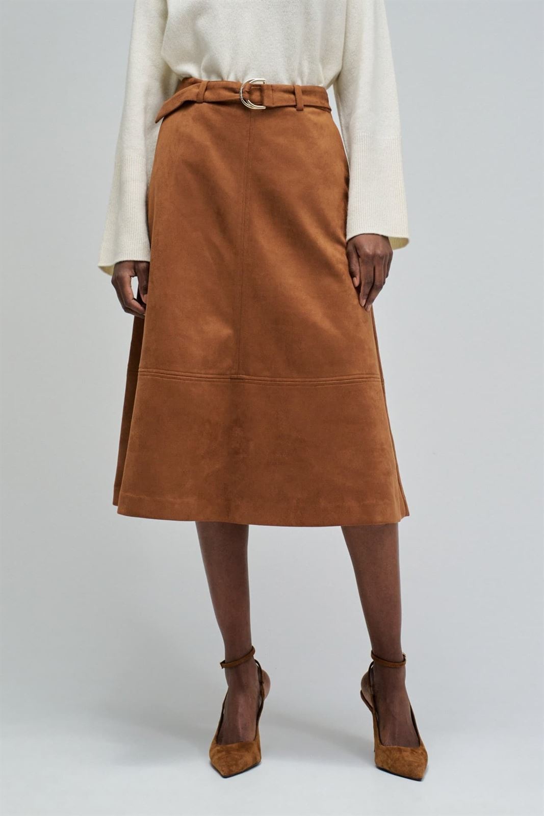 Falda SALSA 21011197 930 dark brown - Imagen 1